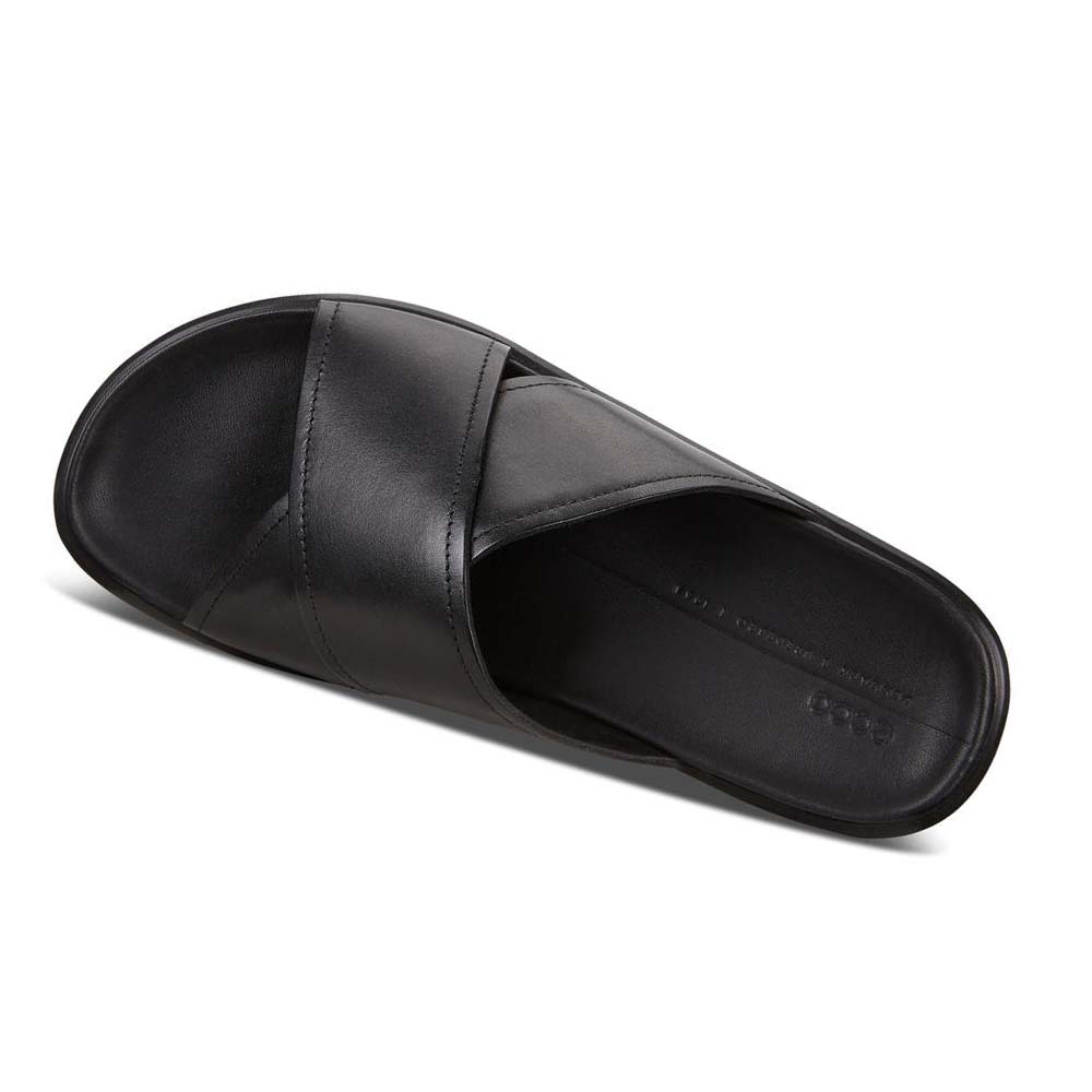 Men's Ecco Flowt Lx Sandals Black | Canada 589CTV